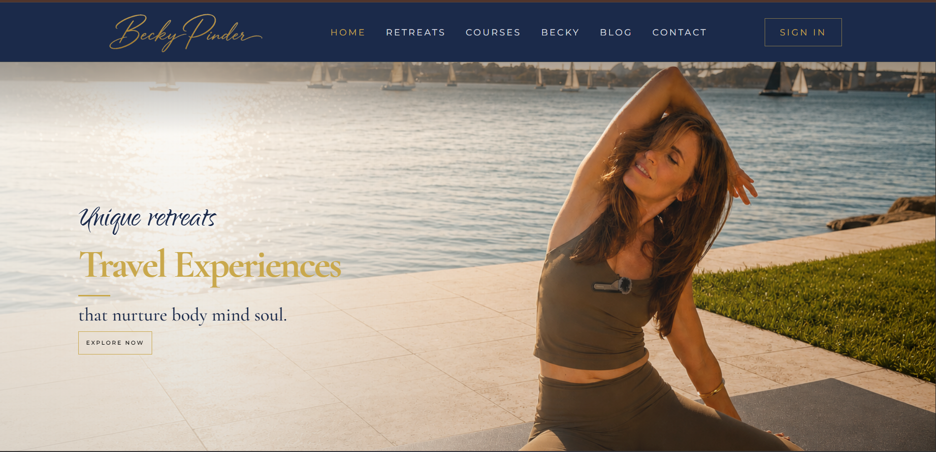 Yoga Website -Becky Pinder